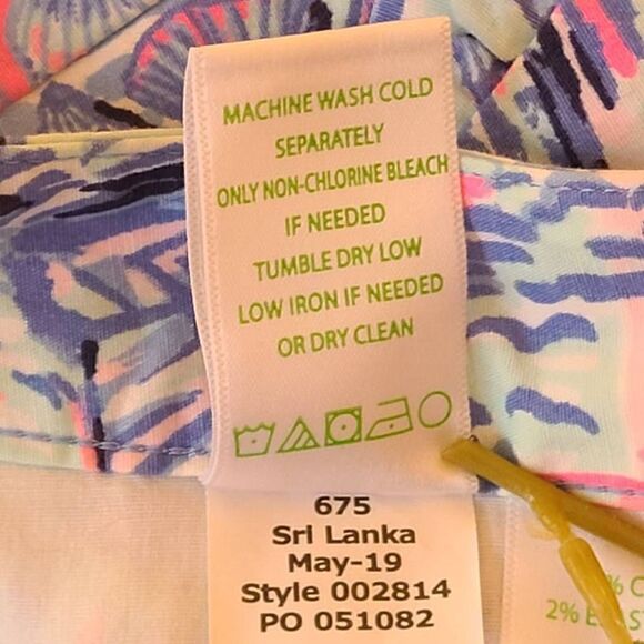 Lilly Pulitzer Womens Pink Blue Sailboat Print Cotton Blend Shorts Size 4 - Picture 7 of 14